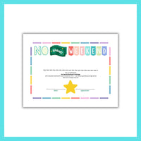 No-Spend Weekend Challenge Printable | Budget Planner & Tracker | Digital Download