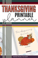 Thanksgiving Printable Planner