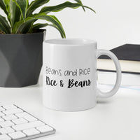 Beans and Rice, Rice and Beans Quote | Dave Ramsey Quote Coffee Mug | Debt Free Community